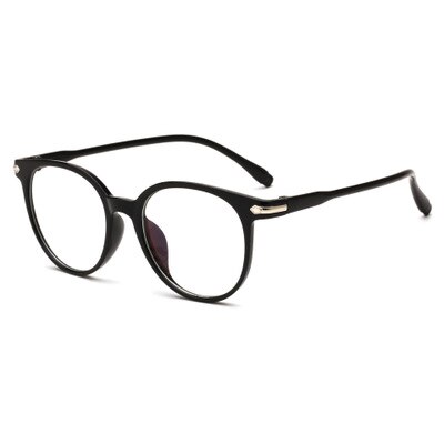 Blue Light Blocking Spectacles Women Men Anti Eyestrain Decorative Glasses Light Computer Radiation Protection Eyewear: light black