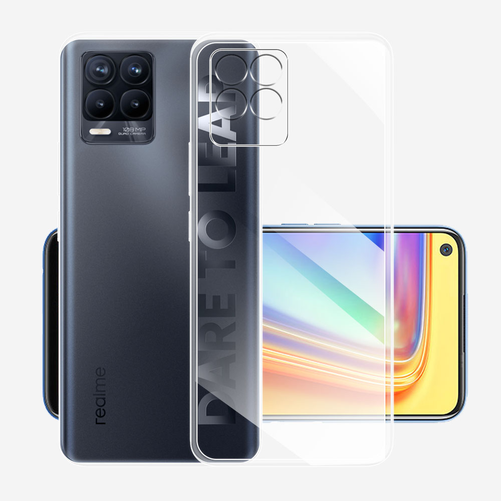 Funda transparente de silicona para teléfono Realme, carcasa suave para Realme 8 Pro, 8i, 8Pro