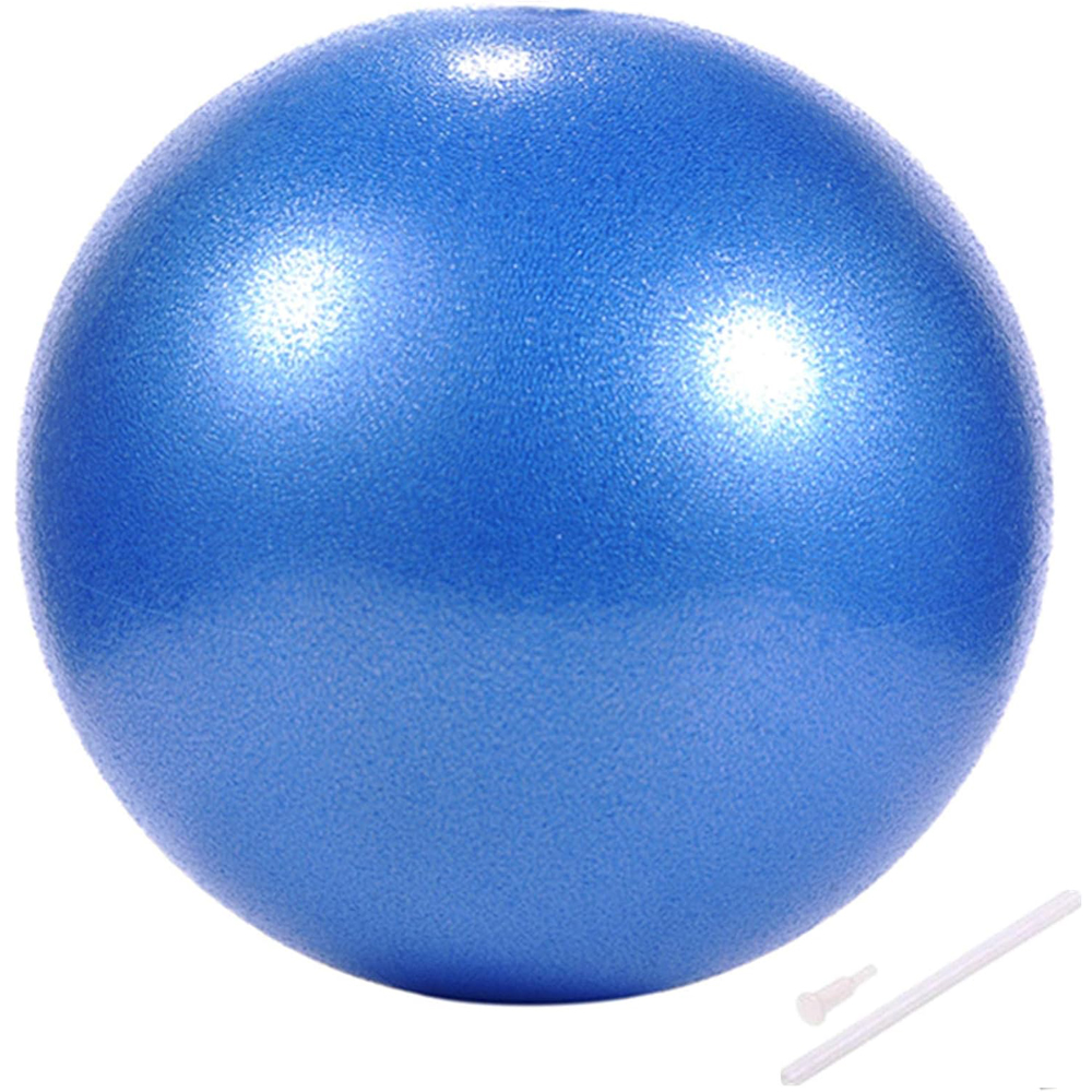 9 tums yogaboll mini-övningsboll pilatesboll sportträning gym anti-spräng- och halksäkra bollar sjukgymnastik: Blå