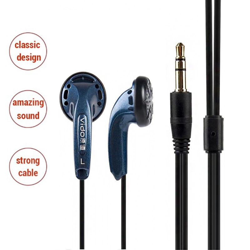 Vido Bedrade Koptelefoon Soundtrack Stereo Headset Spel Headset Bass Bass Geruisloze Hoofdtelefoon Studie Sport Hoofdtelefoon