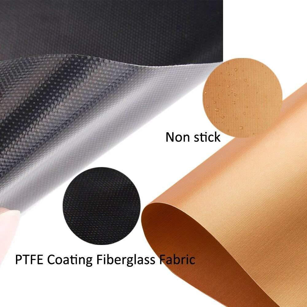 Barbecue mat, Grilldom and Reusable BBQ Grill Mat, Teflon Non-stick 0.2mm, 40x33cm(Black)