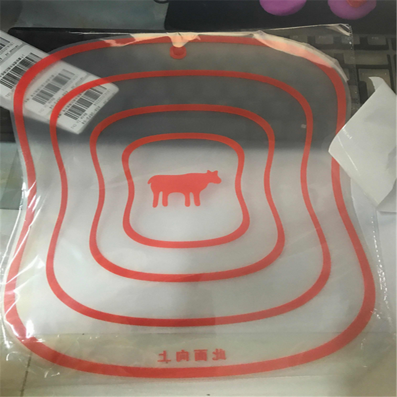 Kitchen Stuff Chopping Block Frosted Antibacteria Plastic Kitchen Folding Chopping Board Fruit Vegetable Meat Cutting Boards: orange