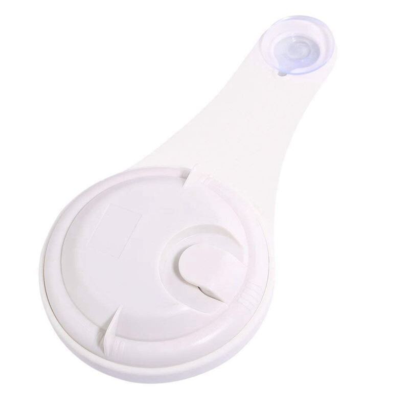 Bathroom waterproof anti-fog suction cup wall clock bathroom suction cup clock(white)