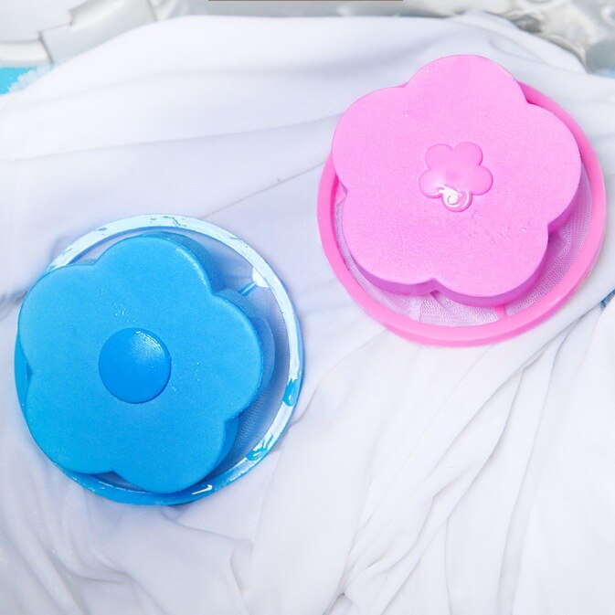 Vaskemaskine filterpose universal universal hårfjerner hårfjerning artefakt speciel flydende plejetaske sugepose: 2 stk tilfældig farve