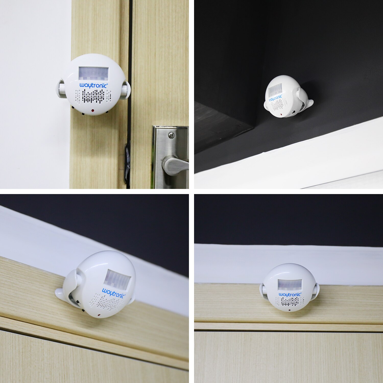 Draadloze deurbel met led-verlichting, welkomstalarm, thuiswinkel, winkeldeurbel, nachtlampje met batterij en usb-aansluiting, doof