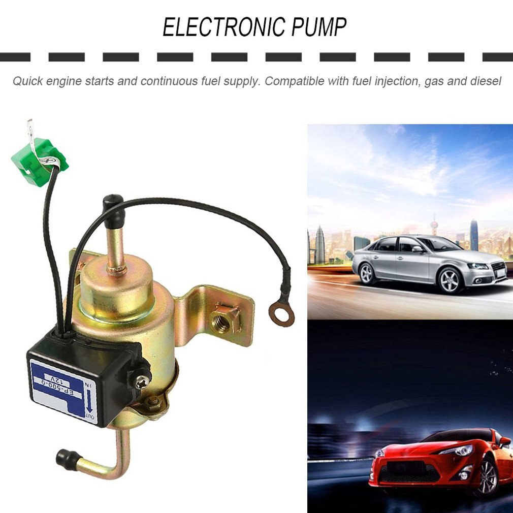 12V Auto Car Gas Diesel Electric Fuel Pump 5PSI External Electronic Pump EP500 Low Pressure for TOYOTA for NISSAN for Mazda