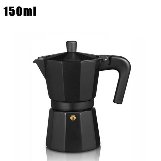 Aluminum Espresso Coffee Maker Percolator Stove Top Moka Pot Italian Coffee Machine Service Cezve Kettle Kitchen Coffeeware Tool: 3 Cups  150 ml
