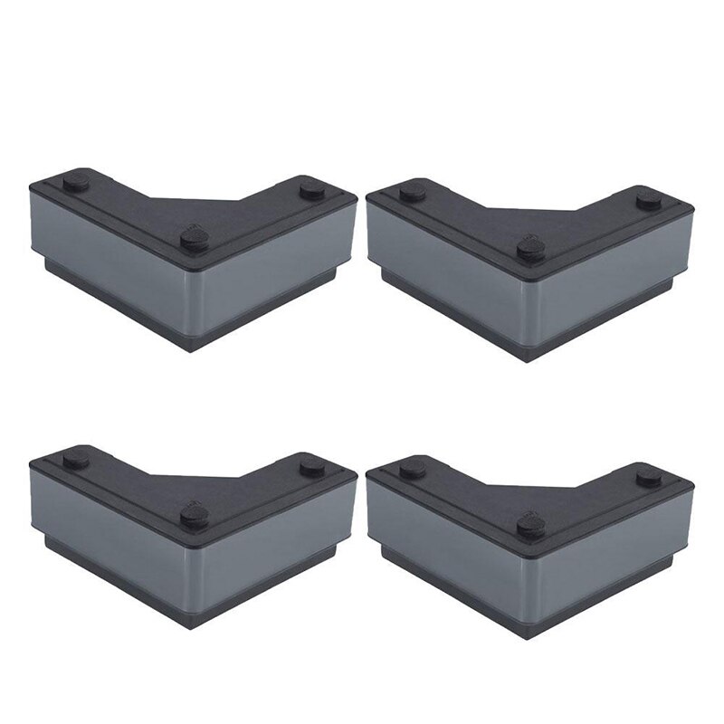 4Pcs Stainless Sofa Feet Pad L Shape Floor Protectors Mat Non-slip Furniture Feet Pads Table Chair Adjustable Protective Pad: 4