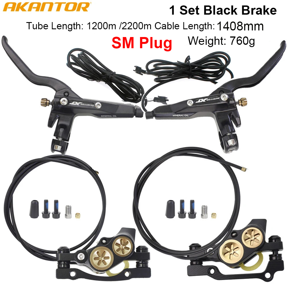 Bicicleta eléctrica plegable XT, freno de disco hidráulico de 4 pistones, frenos de presión de aceite, 950/1850mm, cuatro pistones ultraligeros