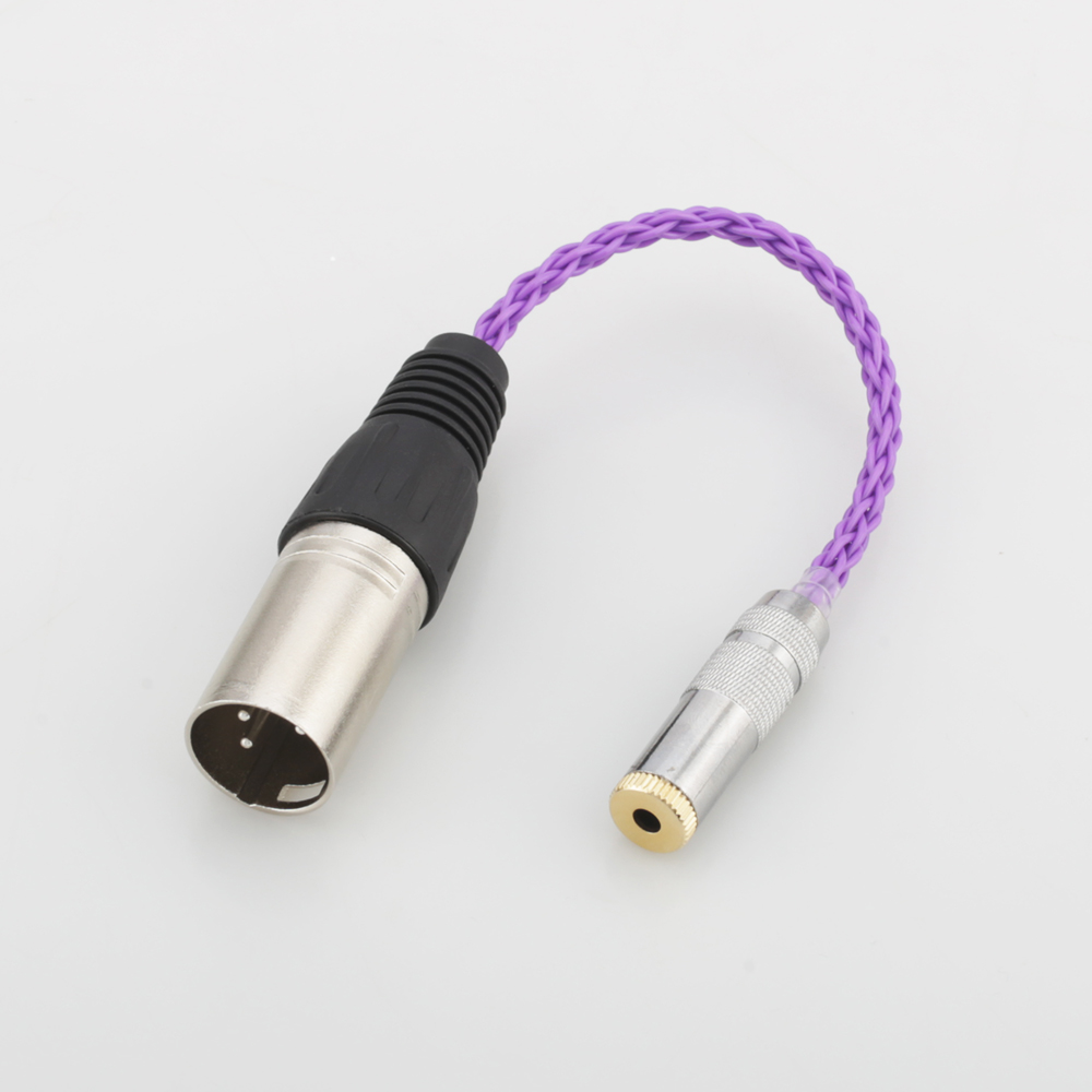 Audiocrast Hifi 4pin Gebalanceerde Xlr Male Naar 3.5Mm Stereo Vrouwelijke Audio Adapter Kabel 3.5Mm Naar Xlr Gebalanceerde kabel Connector