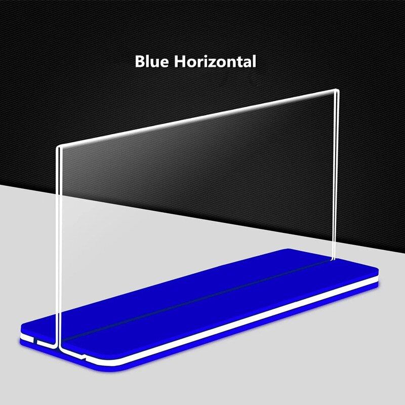Support de Menu de Table en acrylique A5, cadre d&#39;affichage de Photo en papier, panneau publicitaire pour Restaurant hôtel: Blue Horizontal
