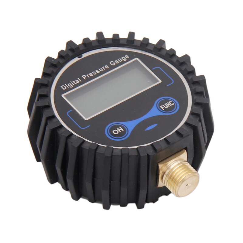 Digital Low Pressure Gauge with 1/4'' NPT Bottom Connector and Rubber Protector 0-60 psi, Accuracy 1%, Resolution 0.1psi