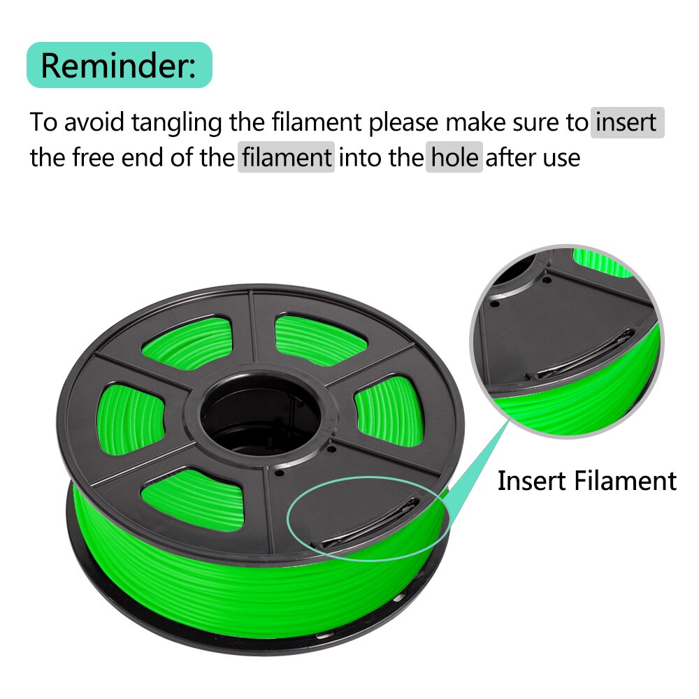 ABS 1kg 1.75mm Plastic Spools Eco-friendly Filament Manufacturer Full Colors High Material for Creation and DIY