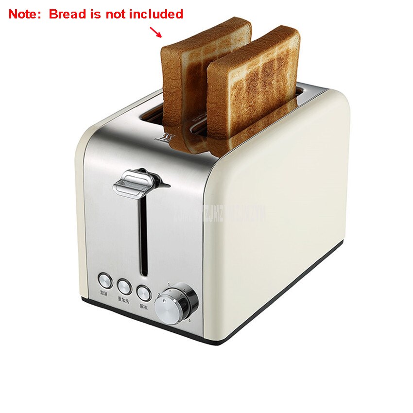 Household Bread Baking Oven Machine Electric Toaster Home Use Automatic Breakfast Toast Sandwich Maker Reheat Kitchen Tool 220V: beige