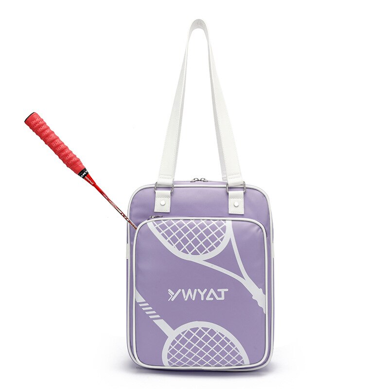 Badminton Bag Female Backpack Single Shoulder 2-3 Pack Crossbody Portable Badminton Bag Large Capacity: Purple