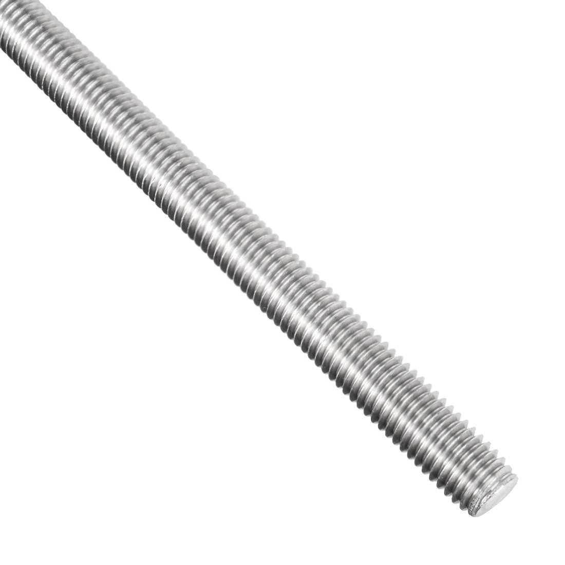 M8 Fully Threaded Rod, 304 Stainless Steel, 250mm Length, 1.25mm Thread Pitch, Left Hand Threads