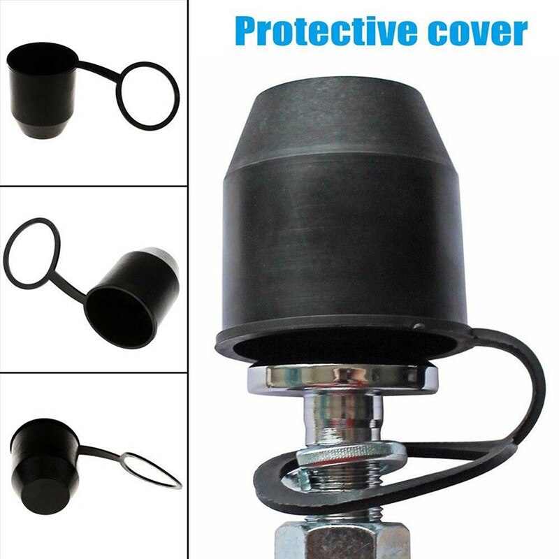 Tapa de cubierta de bola de remolque, barra de remolque negra de PVC, tapón de protección para remolque de enganche de remolque