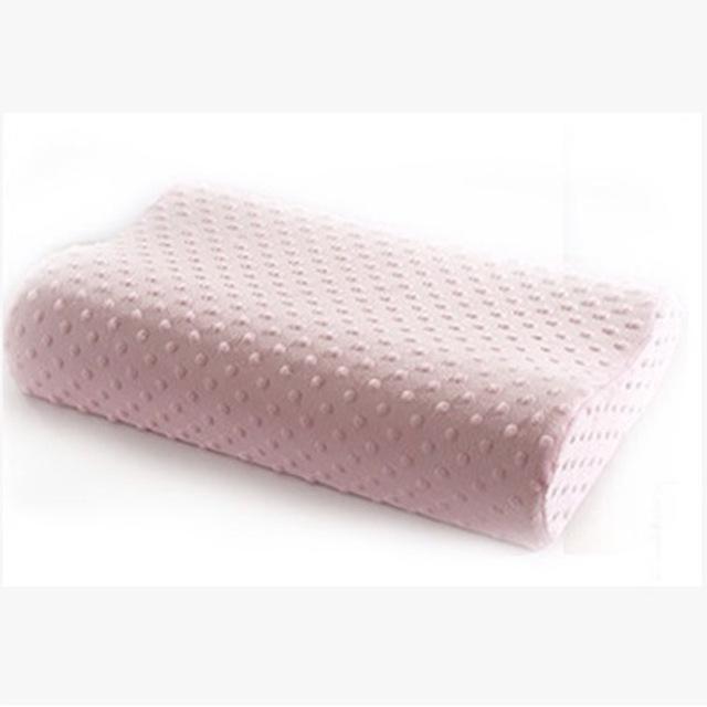 40 soveputer fiber minneskum pute bølgeform sakte tilbakeslag trykkpute  være45003: Rosa / 40 x 25cm