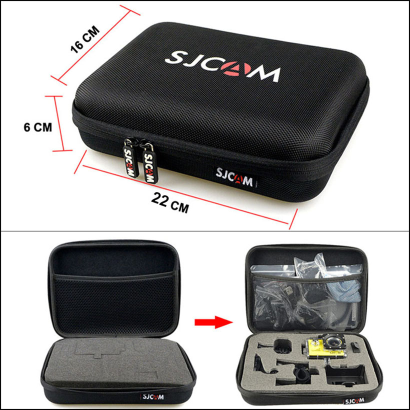 Sjcam  sj9 strike tillbehör vattentätt hus fodral för  sj9 max förvaringsväska för sjcam  sj9 actionkamera stativ set för  sj4000x