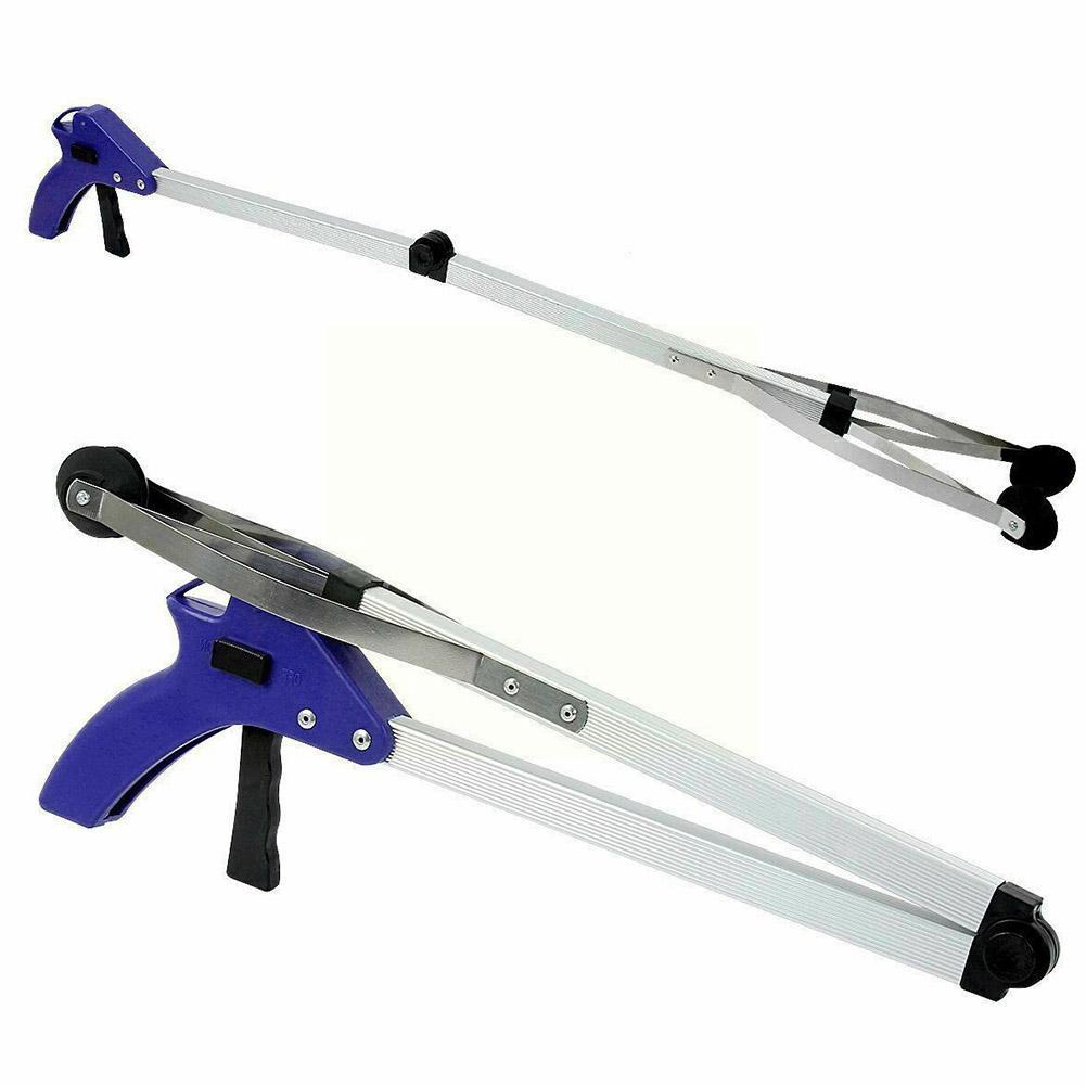 82cm Foldable Garbage Pick Up Tool Grabber Reacher Extend Up Reacher TOOL Reach Grab Folding Stick Pick Extend Grabber Reac H5C8