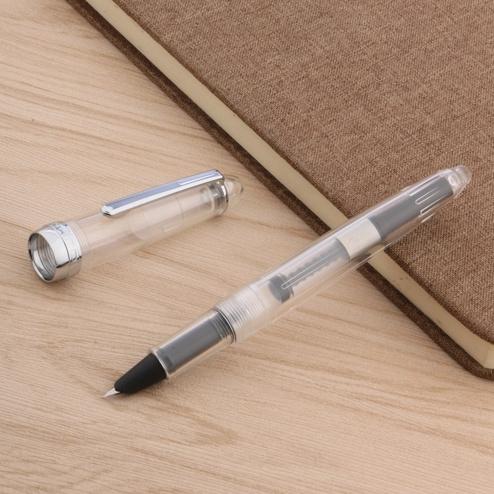 Pluma estilográfica clásica Twist transparente portátil popular a la