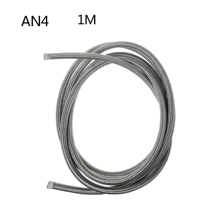 1M 3M Edelstahl Geflochtene Brems Gas Öl Kraftstoff Linie Schlauch ein4 ein6 ein8 ein10 NEUE: 4