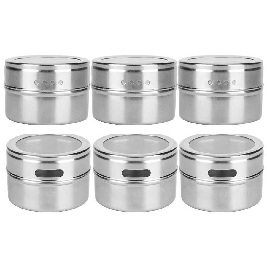 Spice Set Spice Jar Labels Box Transparent Container Counter