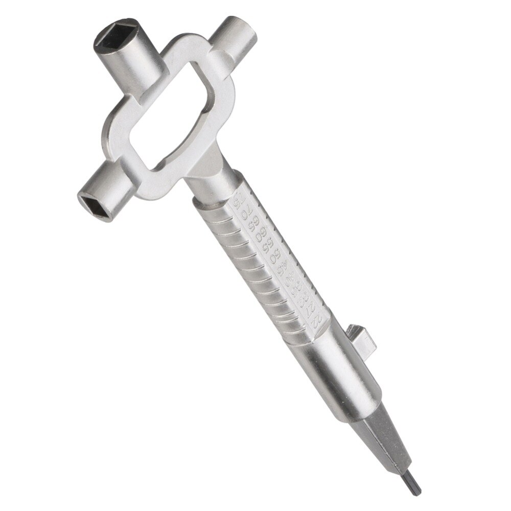 7.5Inch Sliver Locksmith Tool Multi Purpose Cylinder Gauge Cam Turner Spindle Turner