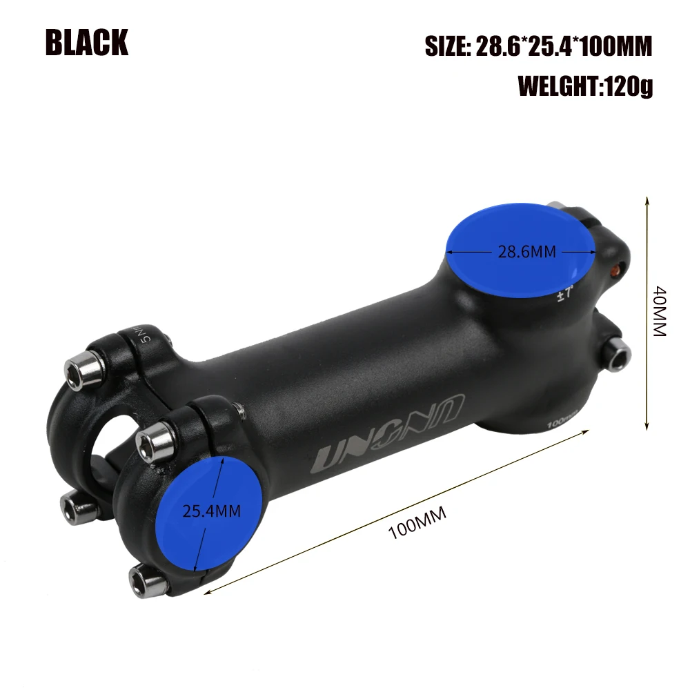 UNO Ultralight Aluminum Alloy MTB Bike Stem 28.6*25.4mm 60-130mm +/- 7Degree Handlebar Stem Cycling Bike Accessories: PURPLE