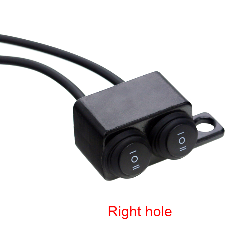 MotoLovee Motorcycle Switches Connector Handlebar Switches On/off Button Connector Push Dual Button Waterproof Switch Motorbike: MULTI