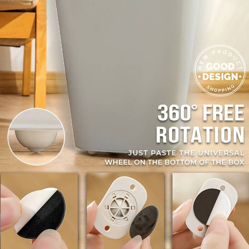 Self-adhesive casters for storage portable rotating rollers for furniture movable silent casters durable