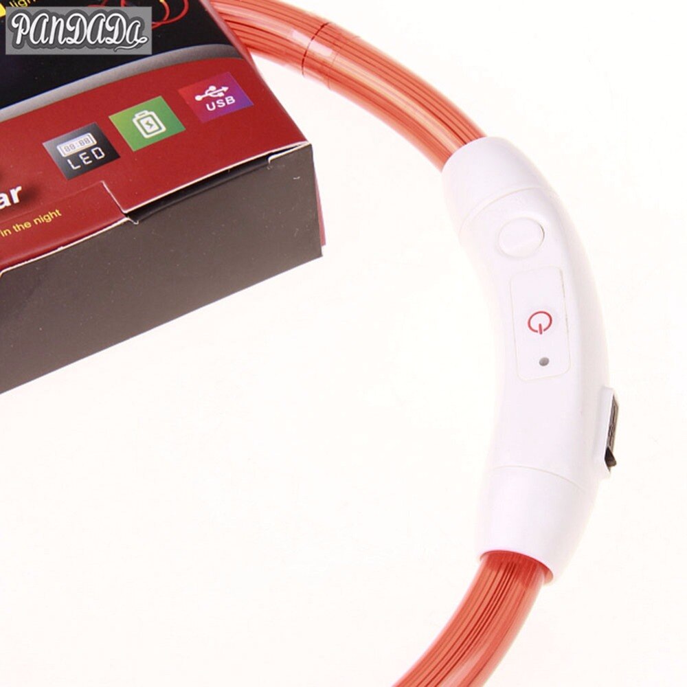Hondenhalsband led hondenhalsband licht gloeiend in het donker knipperende halsband