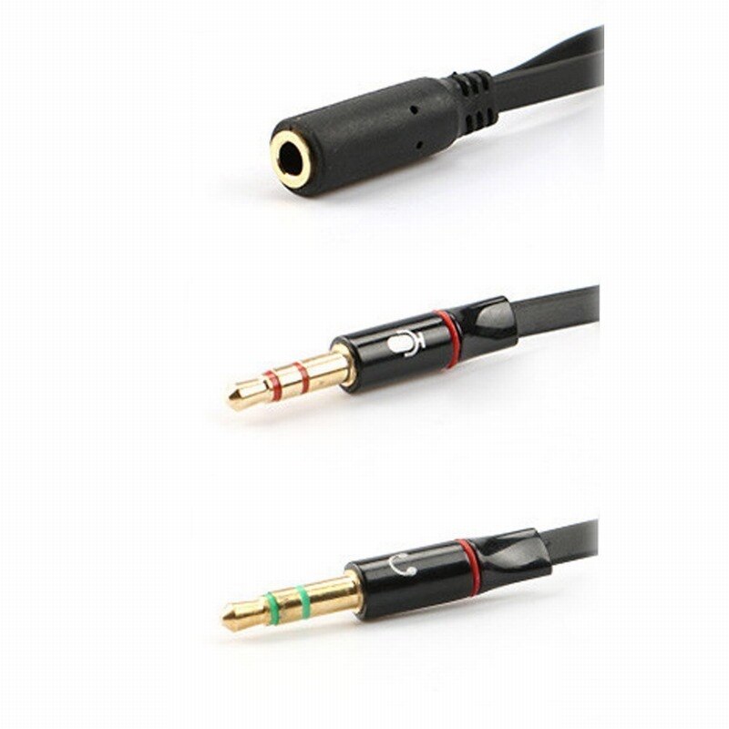 Portefeuillesubsidies Hoofdtelefoon Splitter Voor Computer 3.5mm Vrouwelijke 2 Dual 3.5mm Mannelijke Hoofdtelefoon Mic Audio Y Splitter Kabel Smartphone