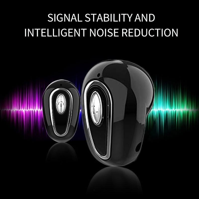 Slimme Ruisonderdrukking Mini In-Ear Bluetooth Draadloze Headset Met Microfoon Sport Oordopjes Voor Huawei Samsung Iphone