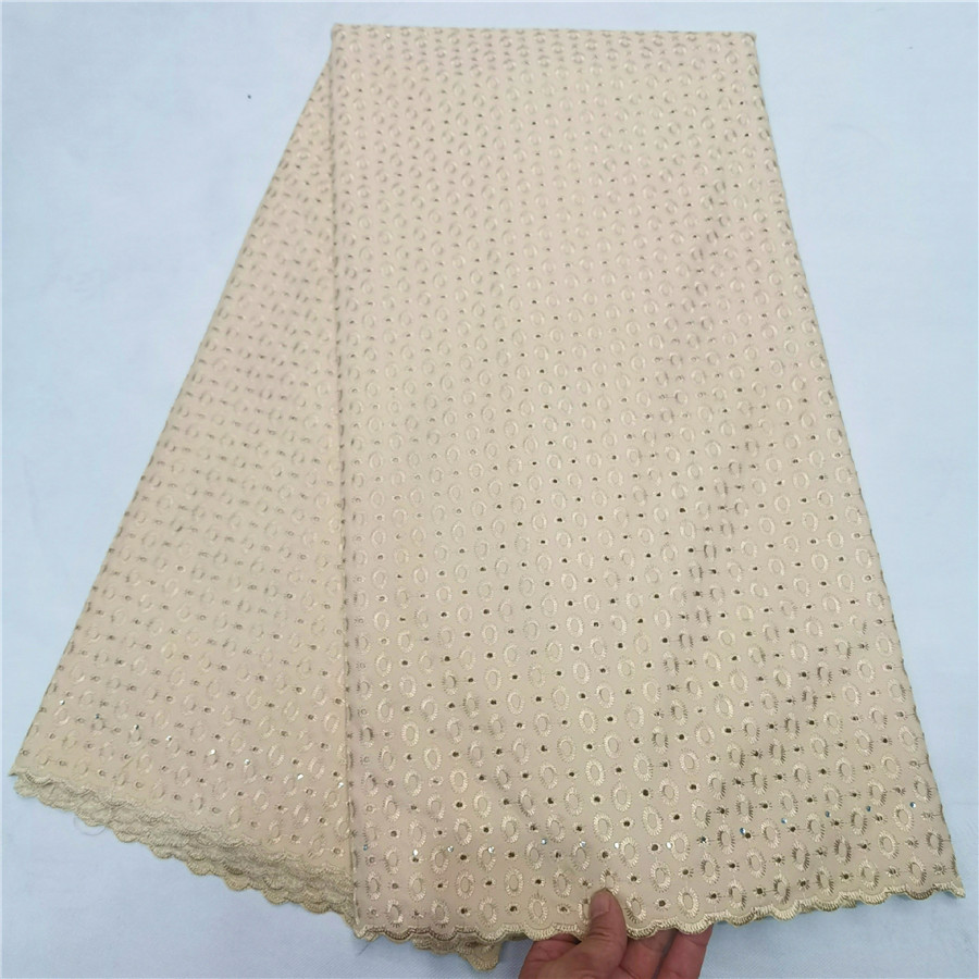 Zwitserse Kant Stof Satijn 100% Katoen Borduren Afrikaanse Katoen Stoffen Zwitserse Voile Kant Populaire Dubai Stijl 5 Yards: 15