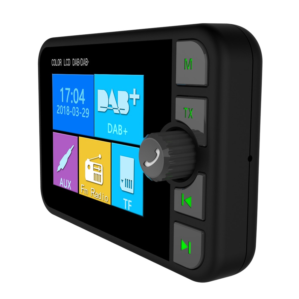 Mini Dab Digitale Radio Ontvanger Bluetooth MP3 Muziekspeler Kleurrijke Lcd-scherm Fm-zender Adapter Voor Auto Accessoires