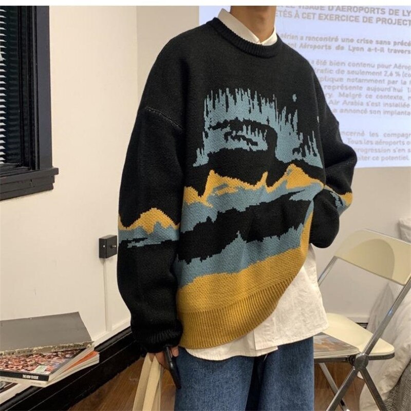 3D drôle Clown imprimer moche noël pull pull col rond à manches longues noël sweat hommes femmes noël chandails pulls: BFT103 / L