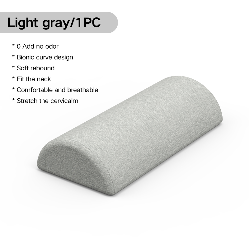 Komfortpute for ben, rygg og hode, trekk i bomull med minneskum, korsryggstøttepute for semi-rullpute: Default Title