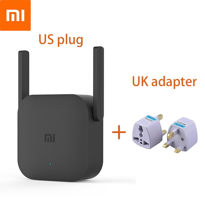 Xiaomi Mi Router Wi-Fi Range Extender 300Mbps WiFi Amplifier Pro Version Network Repeater Power Extender 2 Antenna Home Office: add UK adapter