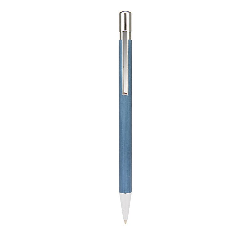 Lápiz mecánico automático de Metal de lujo, lápices de escritura de grafito de 0,5mm, suministros de papelería para oficina y escuela: Blue