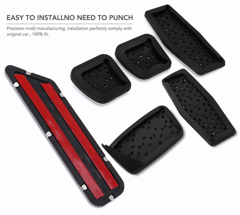 Aluminium pedaalbeschermers voor chevrolet cruze trax malibu voor opel mokka astra j insignia