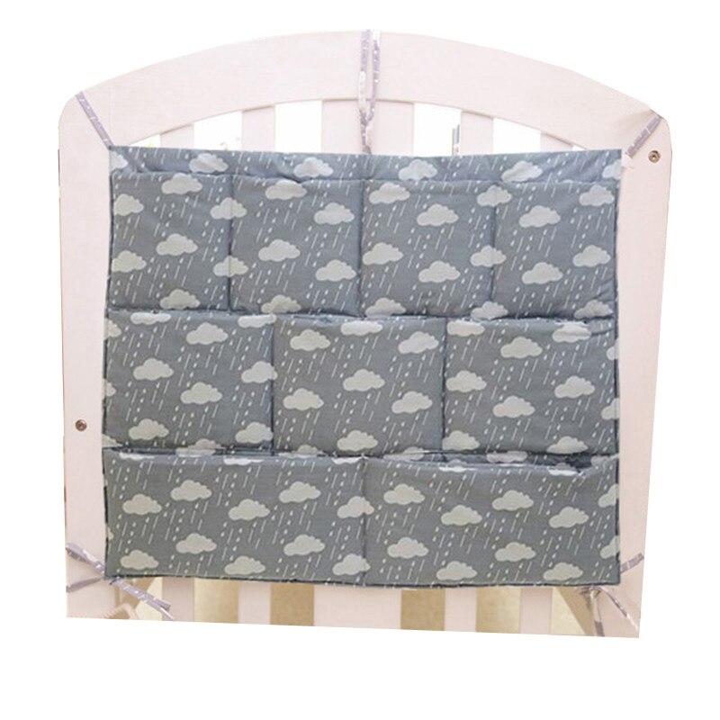 Babybedje Zak Opknoping Opbergtas Wieg Baby Bed Bumper Opknoping Opbergtas Multi-Functionele Mousseline Baby Beddengoed Bumper nachtkastje: NO12