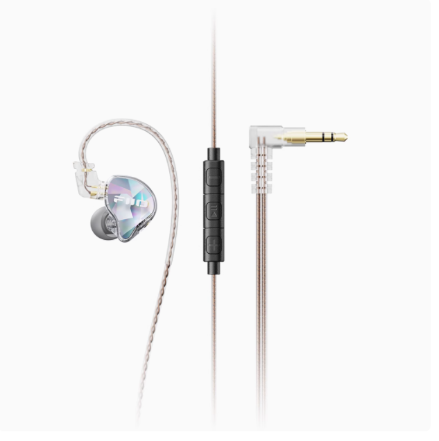 FiiO JD10 Wired Earphones HIFI Stereo Bass Music Earbuds In Ear Sport Headphones Gaming Headset: black