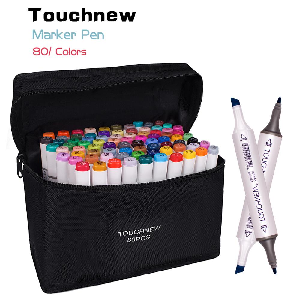 TOUCHNEW 30/40/48/60/80/168 couleurs Art marqueurs graphique dessin peinture alcool Art double pointe croquis stylo double marqueur stylo