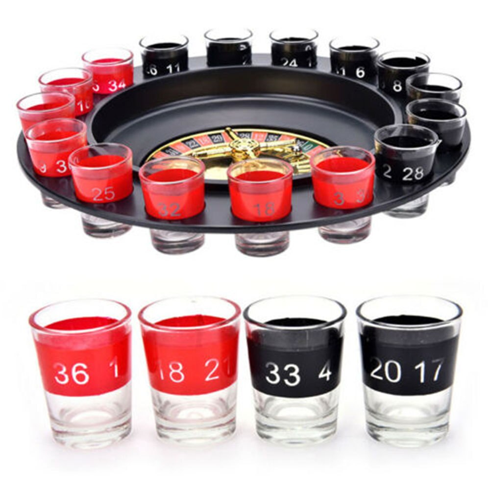 Party Roulette Wheel Game Set Speelgoed Spin Shot Stag Hen Game Glas Volwassen Drinken Speelgoed Bar Ktv Party Drinken Glas bar Boost Speelgoed