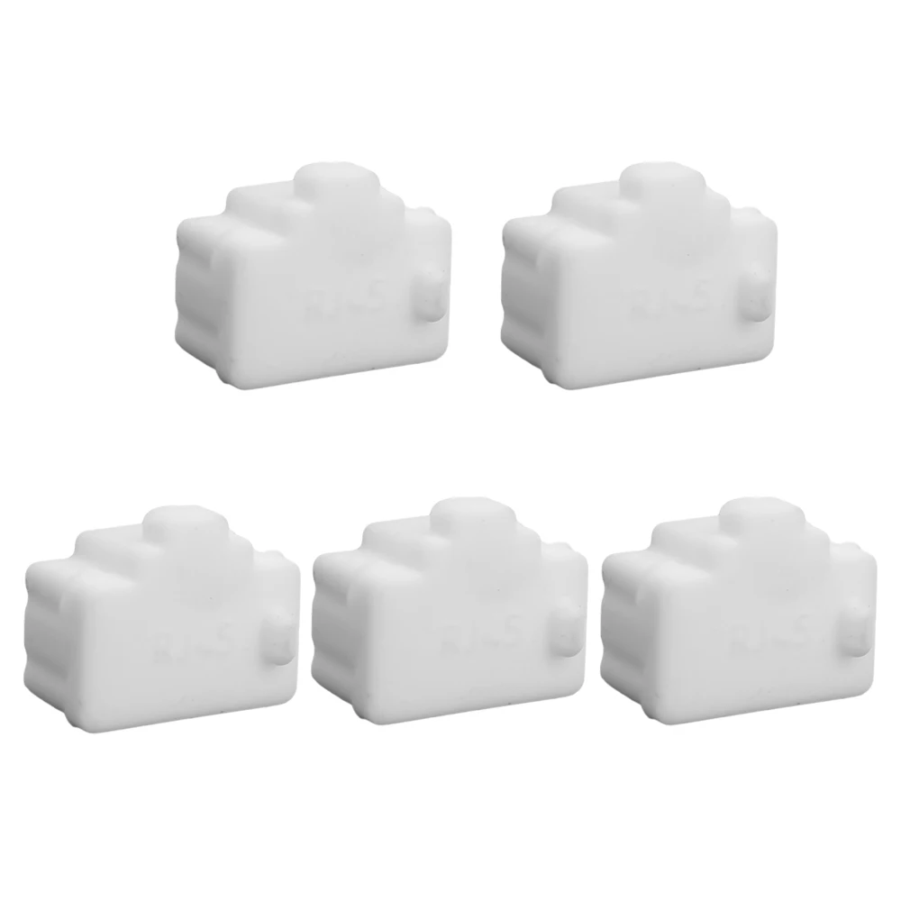 RJ45 Dustplugs Ethernet Hub Port RJ45 Anti Dust Cover Cap Protector Plug Silicone Stopper for Computer Router Switch Female Port: Red