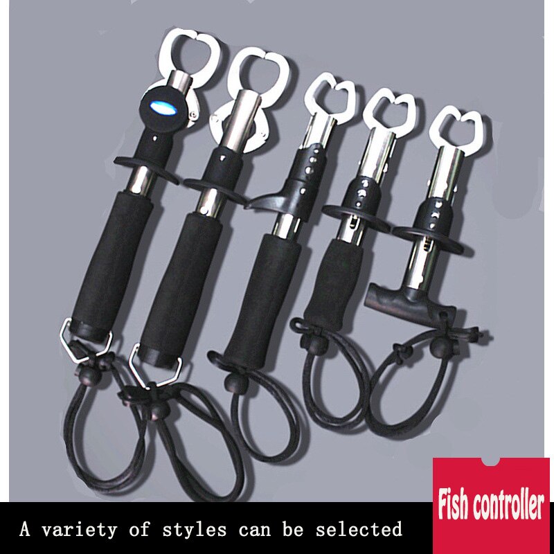 Fish control device pliers set fish catching device fish taking pliers with scales with ruler grips straight handle T-shaped
