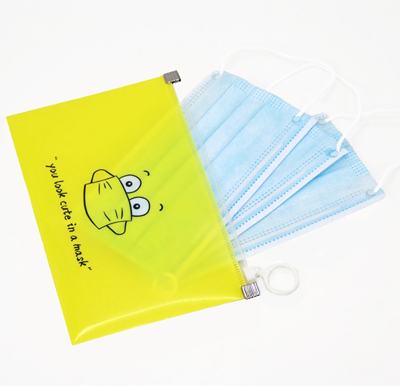 Bolsa para guardar Mascarillas a la , caja de almacenamiento portátil, a prueba de polvo, con tarjetero, 1/4/8 Uds.