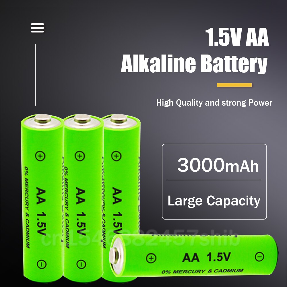 Batterie alcaline Rechargeable AA 1.5V 3000mAh + chargeur de batterie alcaline USB intelligent à 4 emplacements pour pile AA AAA 14500 10440 16340 10440