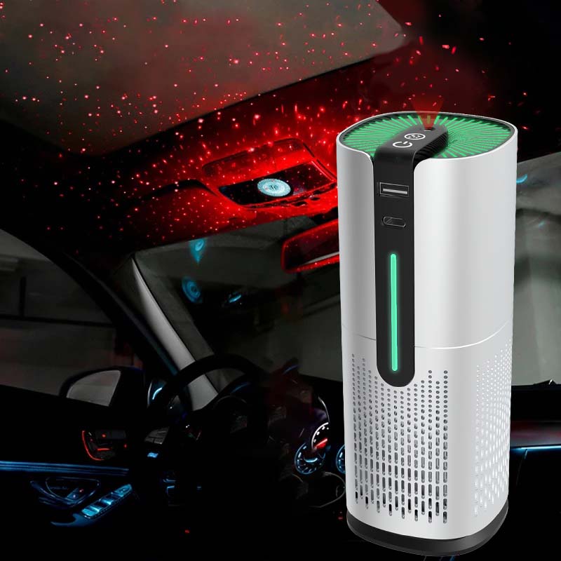 Bærbar usb mini negativ iongenerator filter anion frisk ionisator uv køretøj bil luftrenser